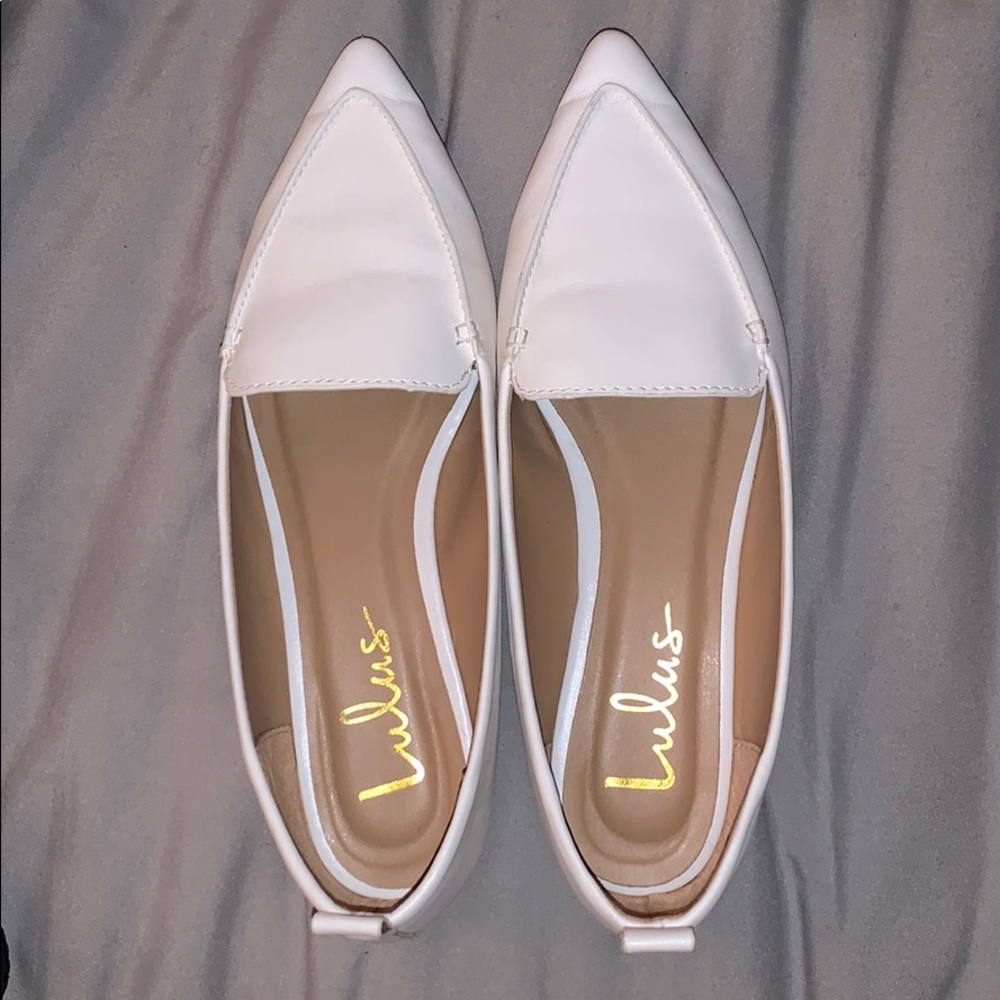 White flats from Lulu’s!